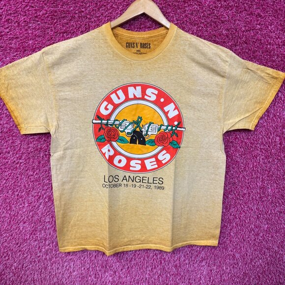 Guns N Roses Los Angeles October 1989 Rock Show Band Tee XXL - Picture 1 of 4